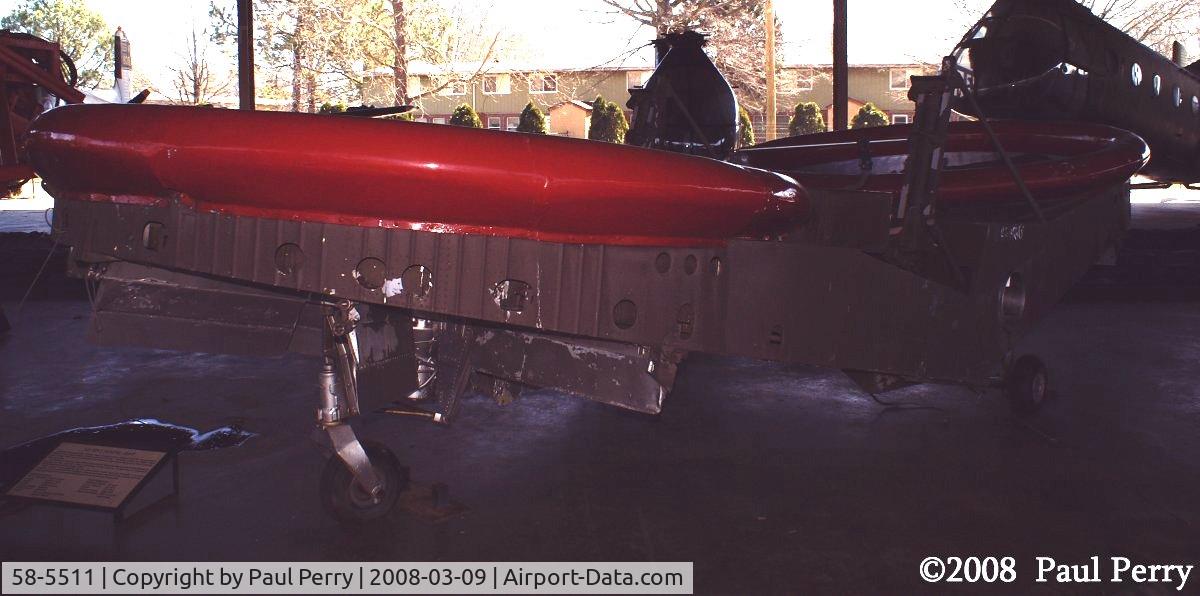 58-5511, Piasecki VZ-8 C/N Not found 58-5511, Rounding the nose of the VZ-8P , the second prototype