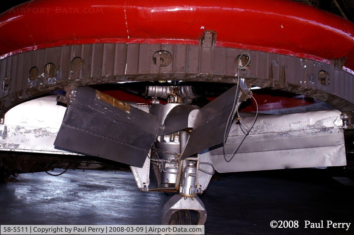 58-5511, Piasecki VZ-8 C/N Not found 58-5511, Showcasing the forward blades, vanes and landing gear