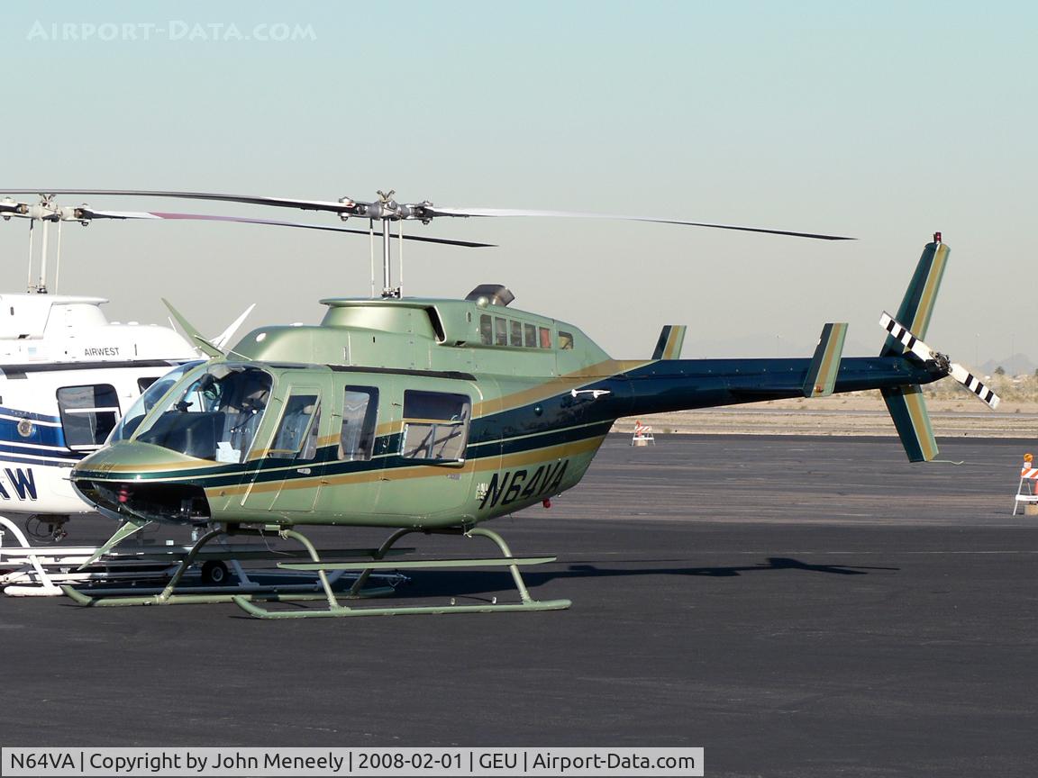 N64VA, 1983 Bell 206L-3 LongRanger III C/N 51054, Superbowl visitor at GEU