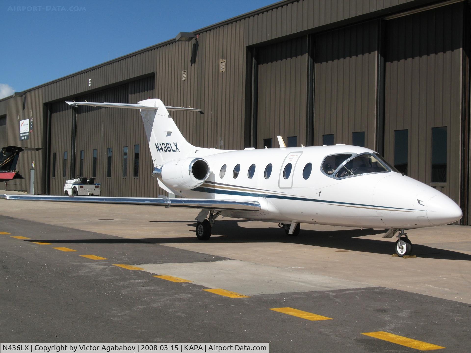 N436LX, 2000 Raytheon Beechjet 400A/Nextant N400XT C/N RK-279, at KAPA