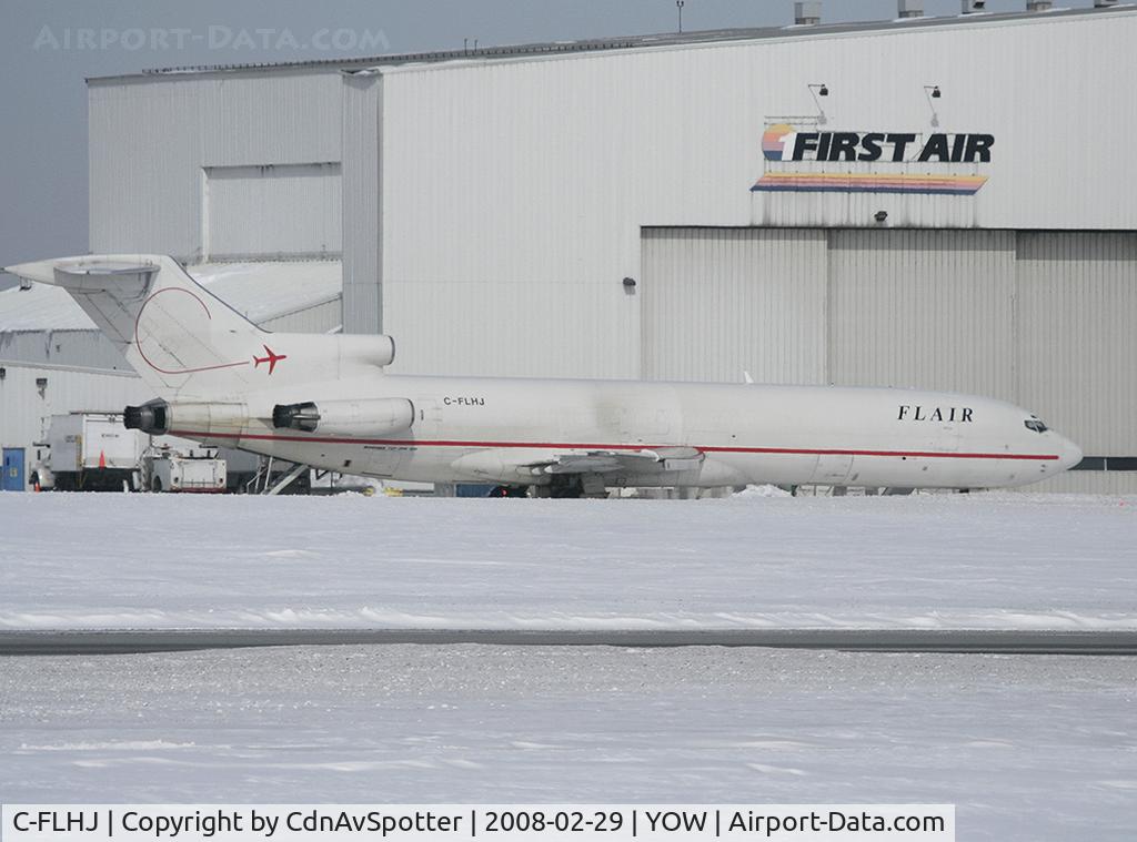 C-FLHJ, 1978 Boeing 727-281 C/N 21455, Flair Air Cargo Boeing 727 parked near the First Air hanger at Ottawa