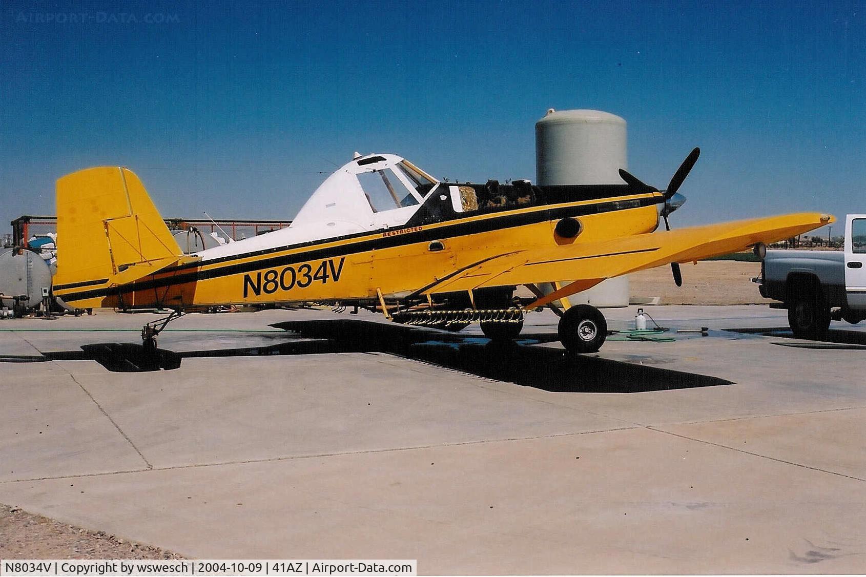N8034V, 1978 Ayres S-2R C/N 2453R, #2453R.  -1 Garrett Marsh conversion.