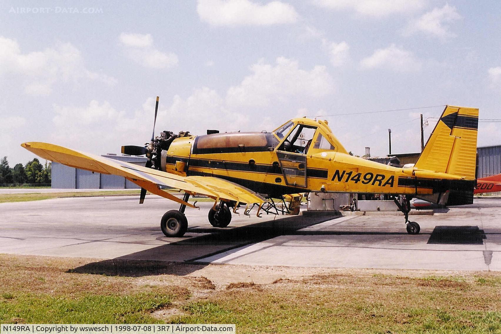 N149RA, 1985 PZL-Mielec M-18A C/N 1Z015-18, #1Z015-18.  750 gallon hopper.  Riceland Aviation - Jennings, Louisiana.
