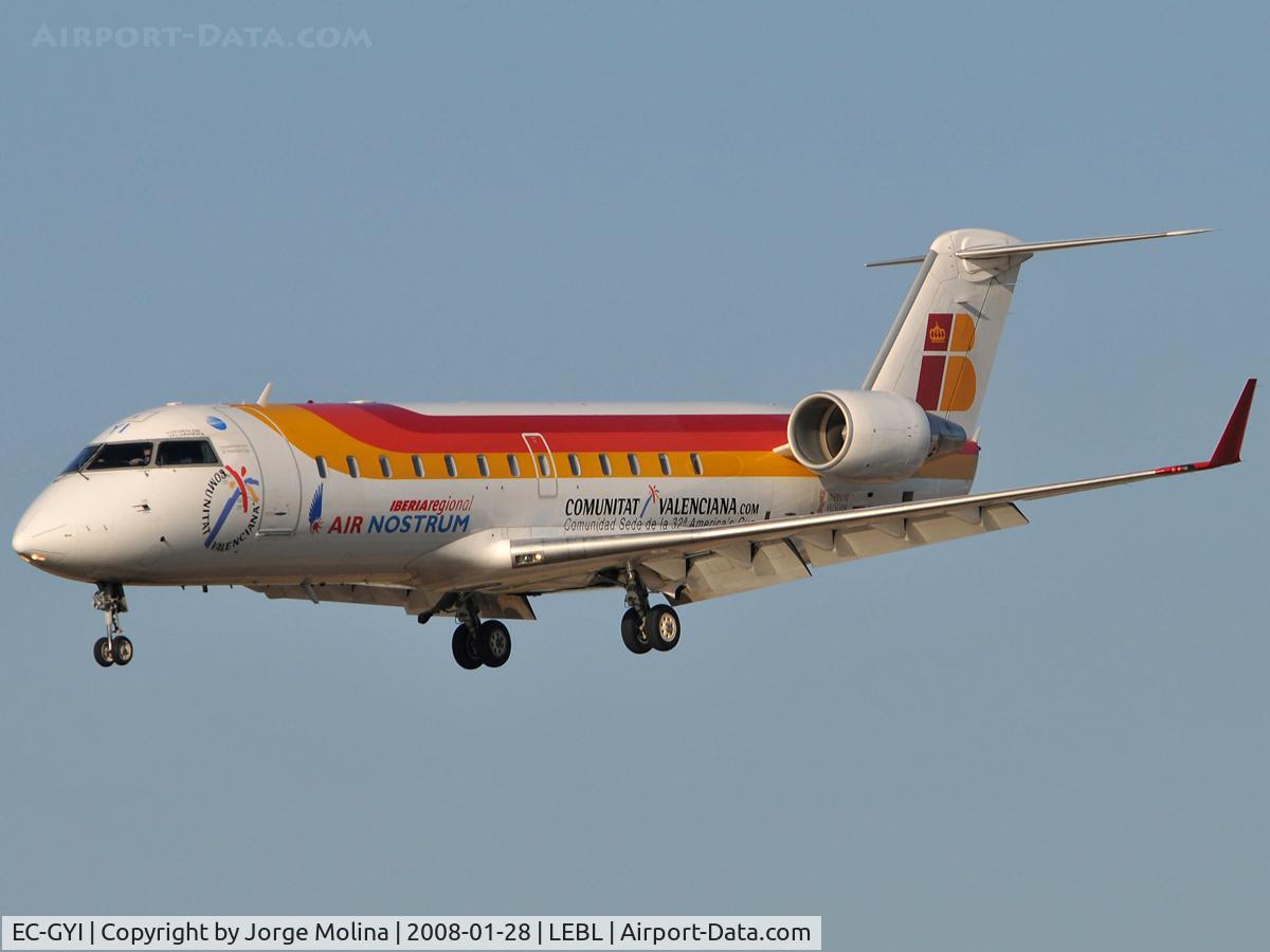 EC-GYI, 1998 Canadair CRJ-200ER (CL-600-2B19) C/N 7249, 