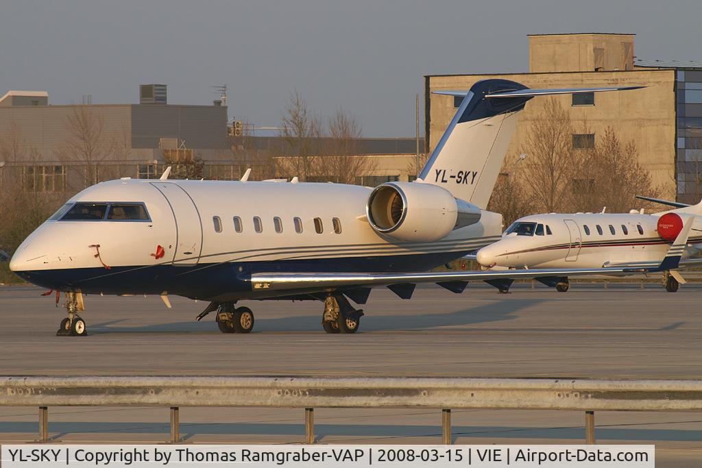 YL-SKY, 2002 Bombardier Challenger 604 (CL-600-2B16) C/N 5532, VIP Avia Canadair CL600 Challenger