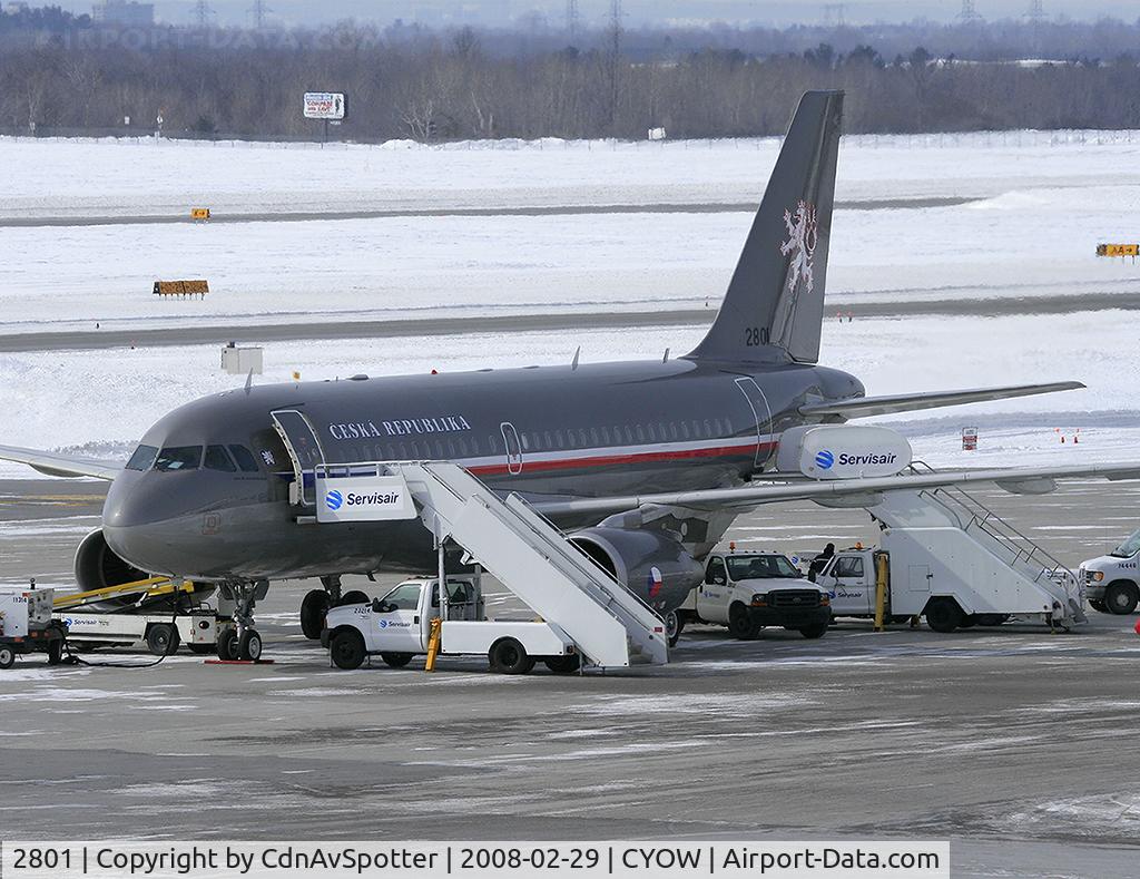 2801, 2007 Airbus ACJ319 (A319-115/CJ) C/N 2801, 2006 Airbus A319X(CJ) belonging to the Czech Airforce and Government of Czech Republic visiting YOW.  The Czech air force uses the last 4 digits of the contruct number as their registration for each plane.