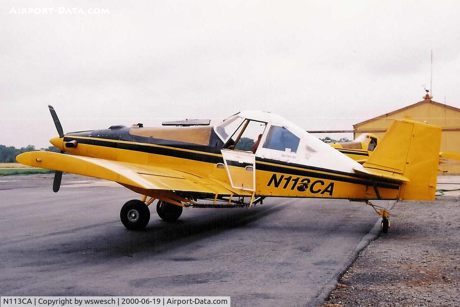 N113CA, 1981 Ayres S2R-T15 Thrush C/N T15-011DC, 1981 Ayres Thrush S2R-T15, #T15-011DC.  Custom Air - Roe, Arkansas