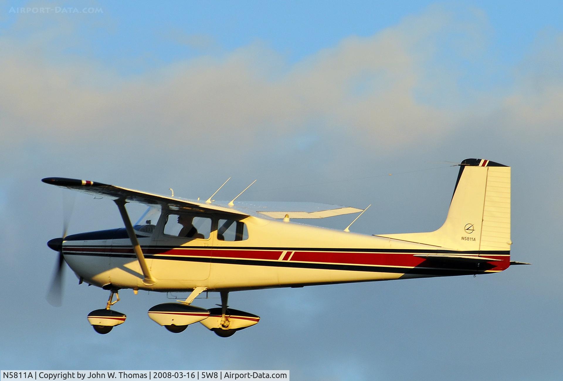 N5811A, 1956 Cessna 172 C/N 28411, Departing
