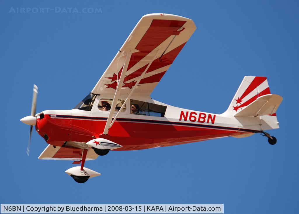 N6BN, 2008 American Champion 7GCAA Citabria C/N 516-2007, Approach to 17L.