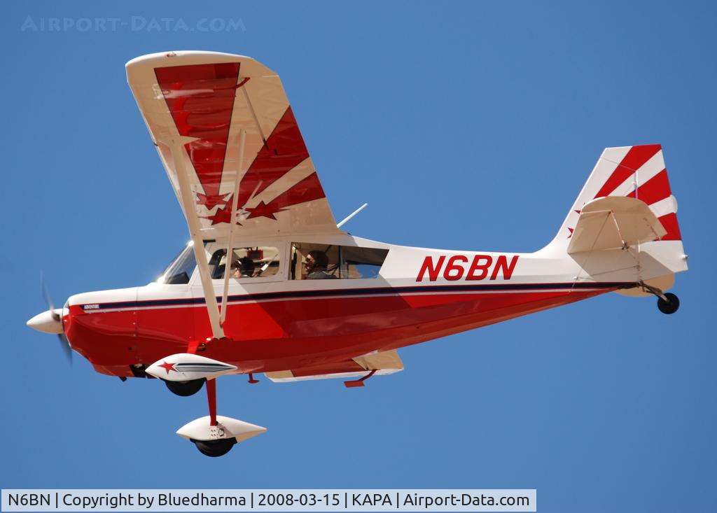 N6BN, 2008 American Champion 7GCAA Citabria C/N 516-2007, Approach to 17L.