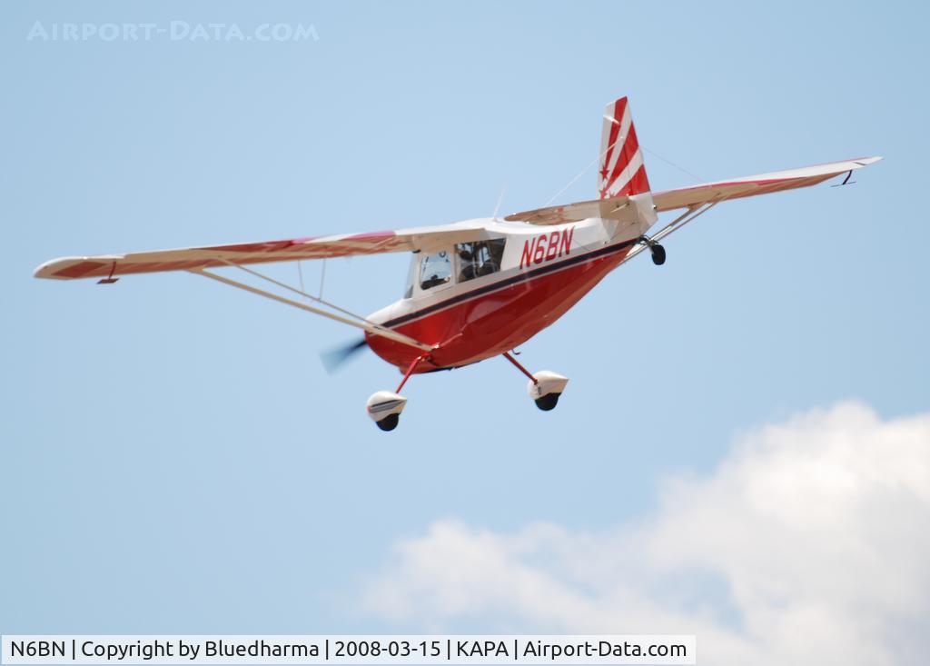 N6BN, 2008 American Champion 7GCAA Citabria C/N 516-2007, Approach to 17L.