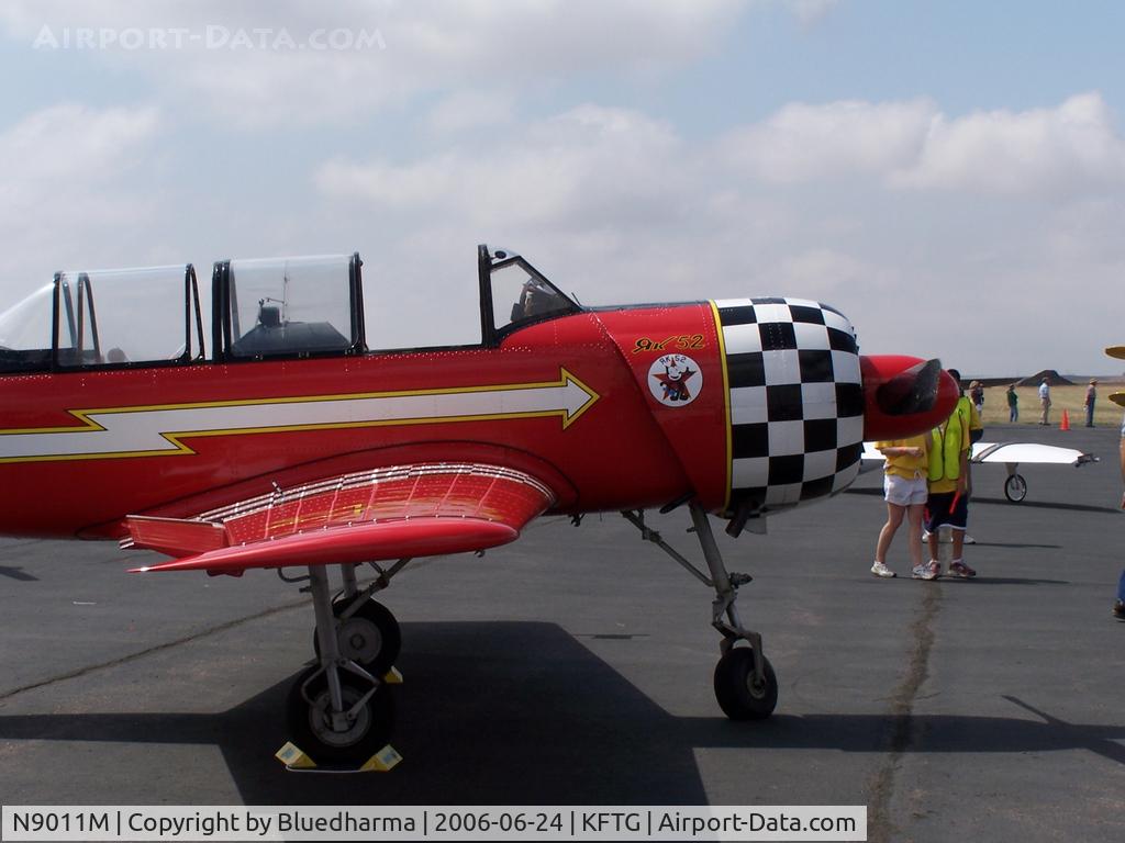 N9011M, 1982 Yakovlev Yak-52 C/N 822111, Parked on display.