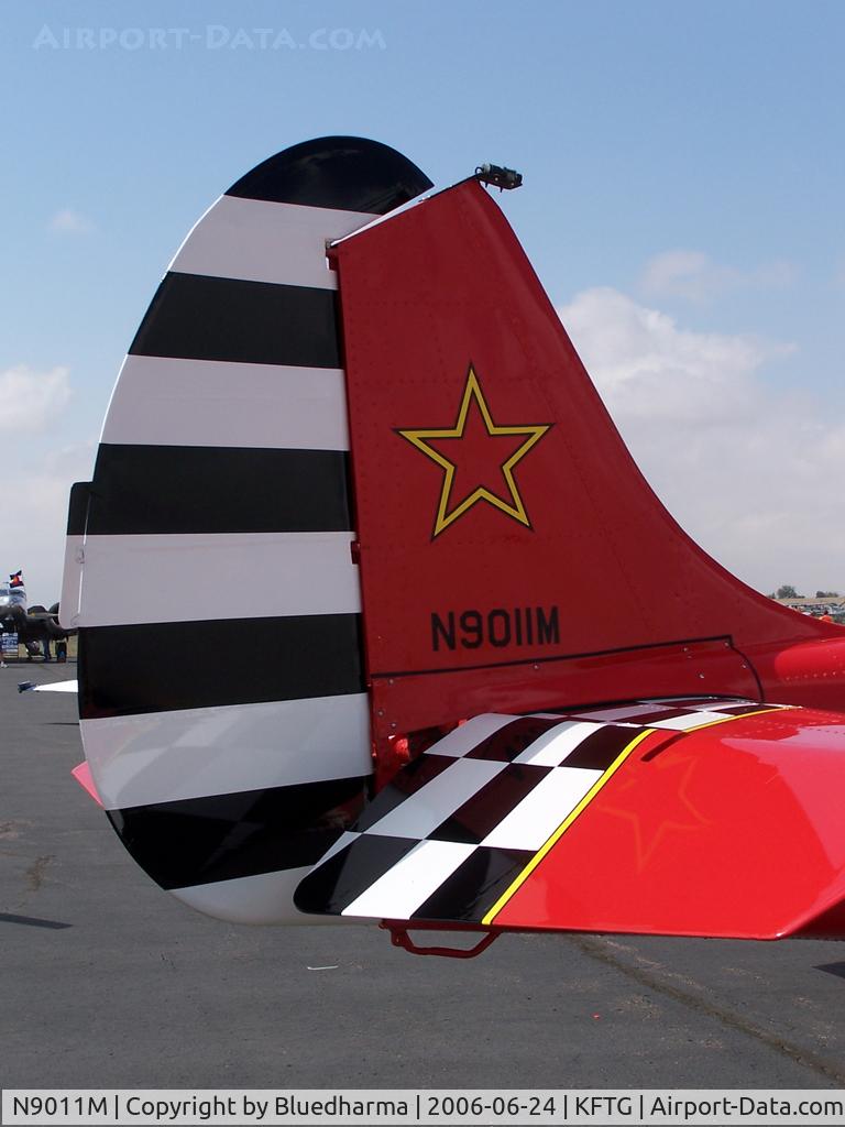 N9011M, 1982 Yakovlev Yak-52 C/N 822111, Parked on display.