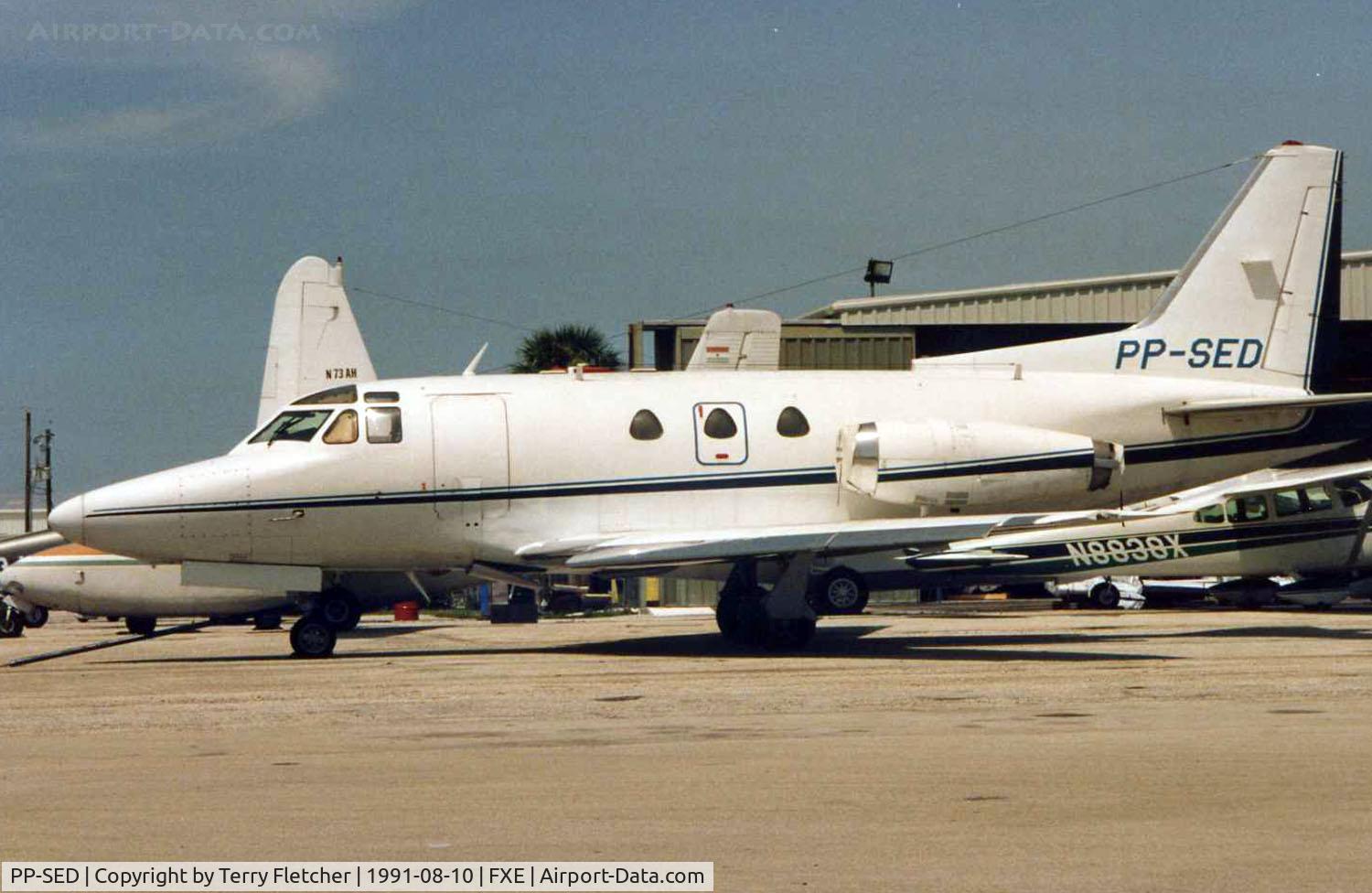 PP-SED, Rockwell Sabre 40A C/N 282-121, Brazilian Sabre 40 at Ft.Lauderdale Exec in 1991