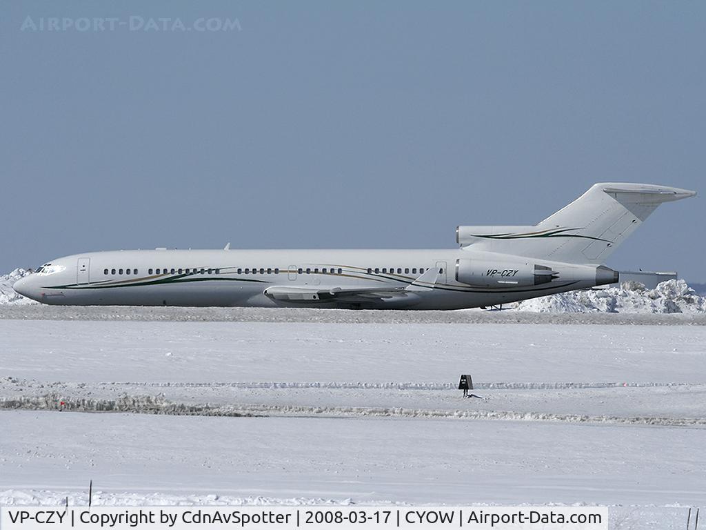 VP-CZY, 1978 Boeing 727-2P1 C/N 21595, New paint scheme on this private B727 and a rare visitor to Ottawa