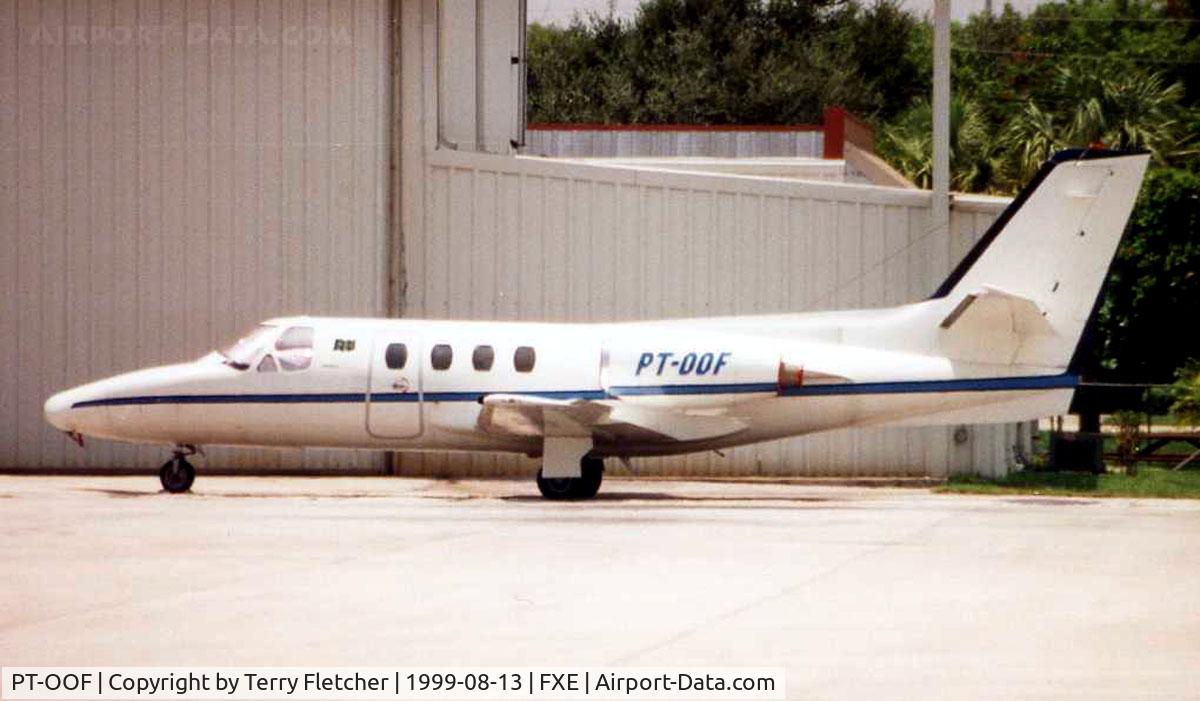 PT-OOF, Cessna Citation 500 I C/N 500-0074, Brazilian registered Citation 500 at FXE in 1999 - aircraft was subsequently registered N500ML