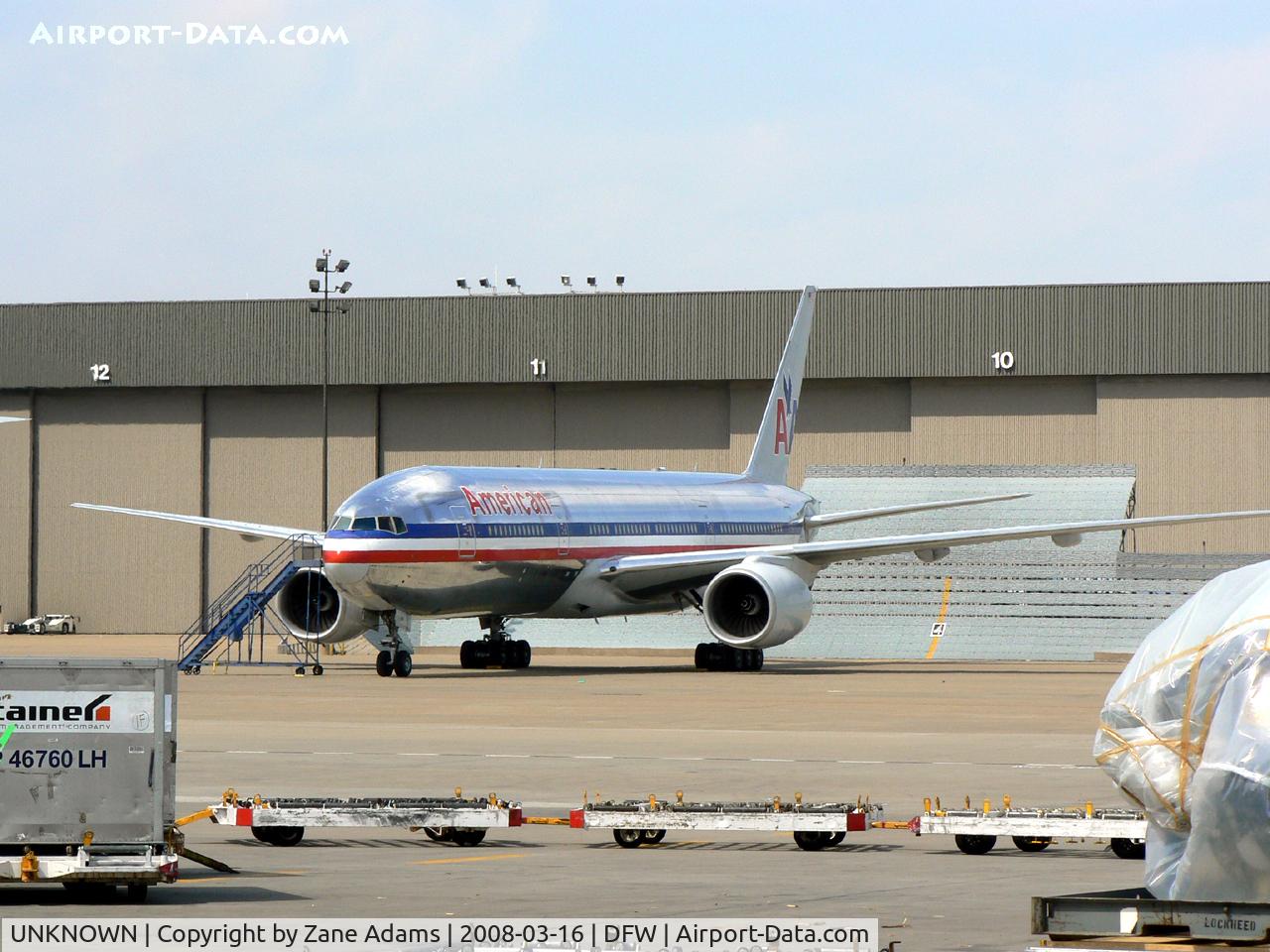 UNKNOWN, , American Airlines 777 at the west maintenance hanger.