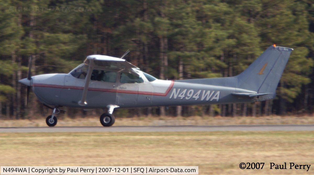 N494WA, 1978 Cessna 172N C/N 17271129, Snagged during the 'touch' part of her touch-and-go