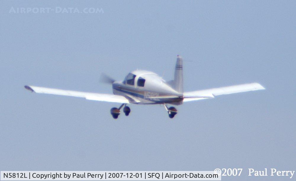 N5812L, 1971 American AA-5 C/N AA5-0012, After some practice at Suffolk, back off to PVG?