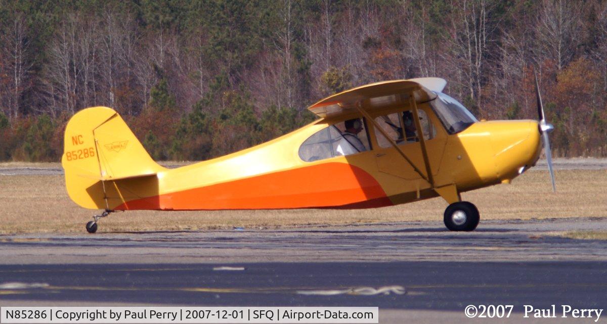 N85286, 1946 Aeronca 7AC Champion C/N 7AC4024, Shiny, flashy profile.  What a beauty!