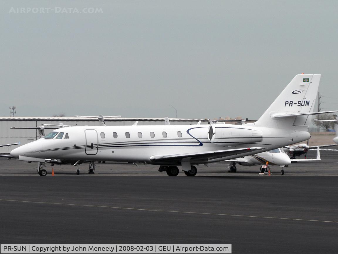 PR-SUN, 2006 Cessna 680 Citation Sovereign C/N 680-0060, Superbowl visitor - a long way from home!