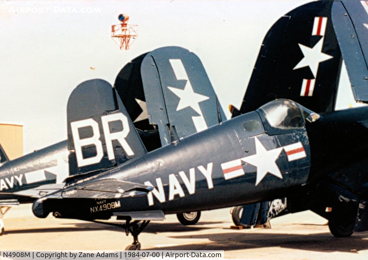 N4908M, 1945 Vought F4U-4 Corsair C/N 9149, Corsair - Thsi aircraft is currnetly registered as OE-EAS with Red Bull in Austria