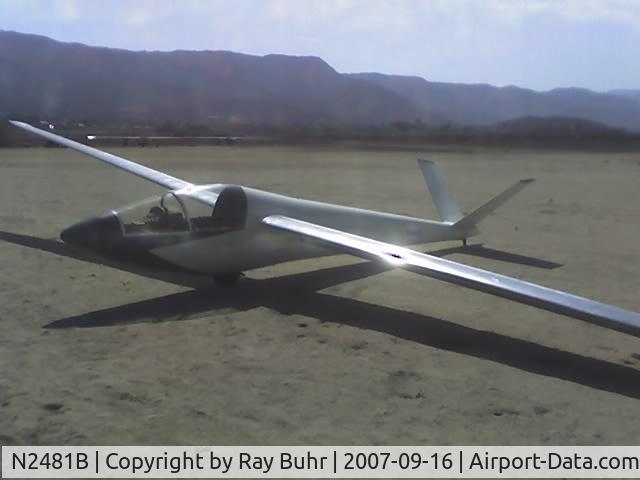 N2481B, 1966 Airmate HP-11 C/N 73, Polished & Natural unpainted aluminum wing