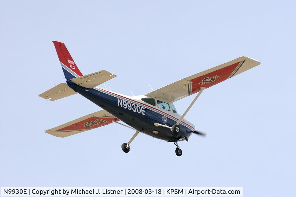 N9930E, 1985 Cessna 182R Skylane C/N 18268473, On approach to Runway 34