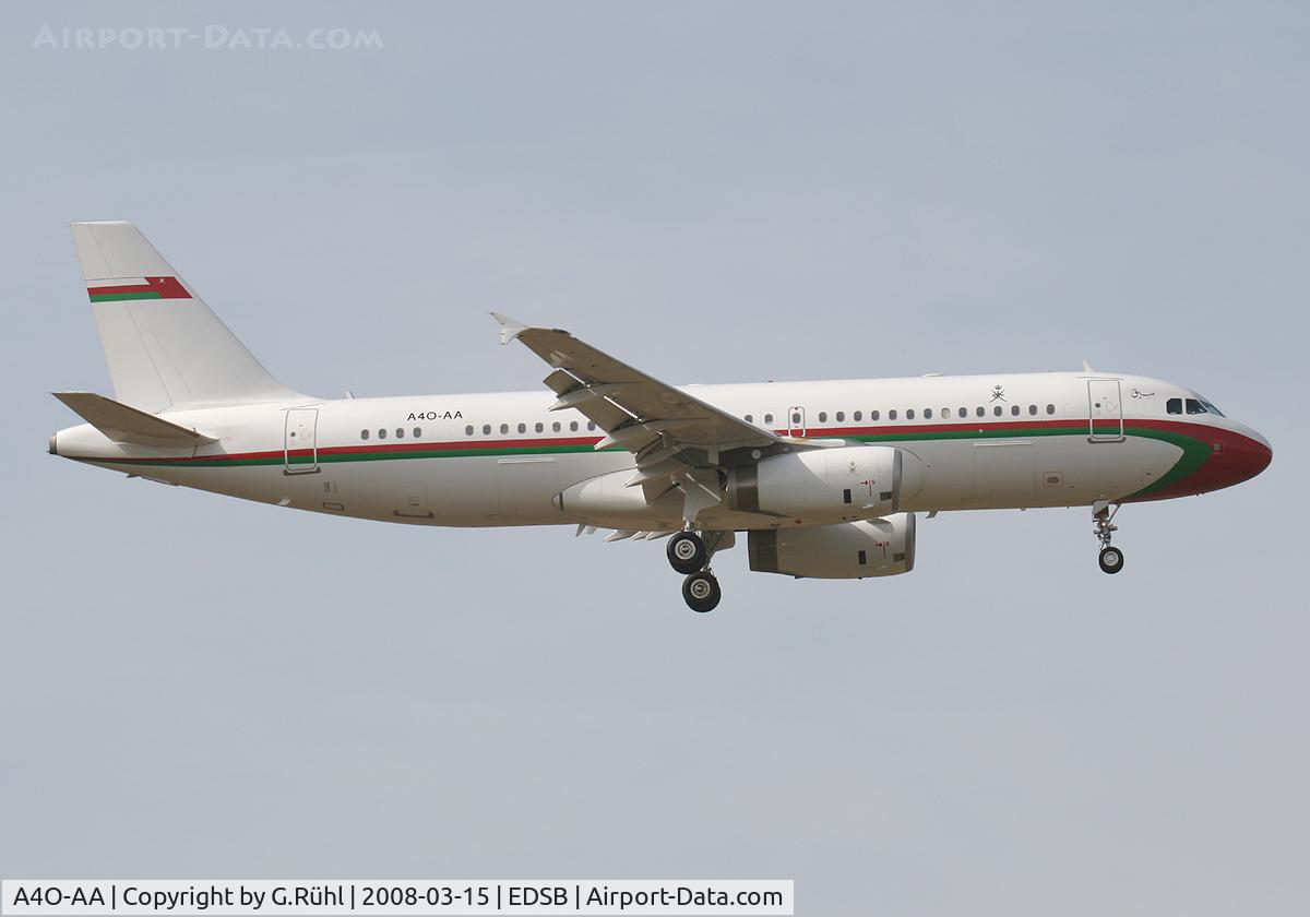 A4O-AA, 2005 Airbus A320-233 C/N 2566, Oman Royal Flight Airbus A320-232