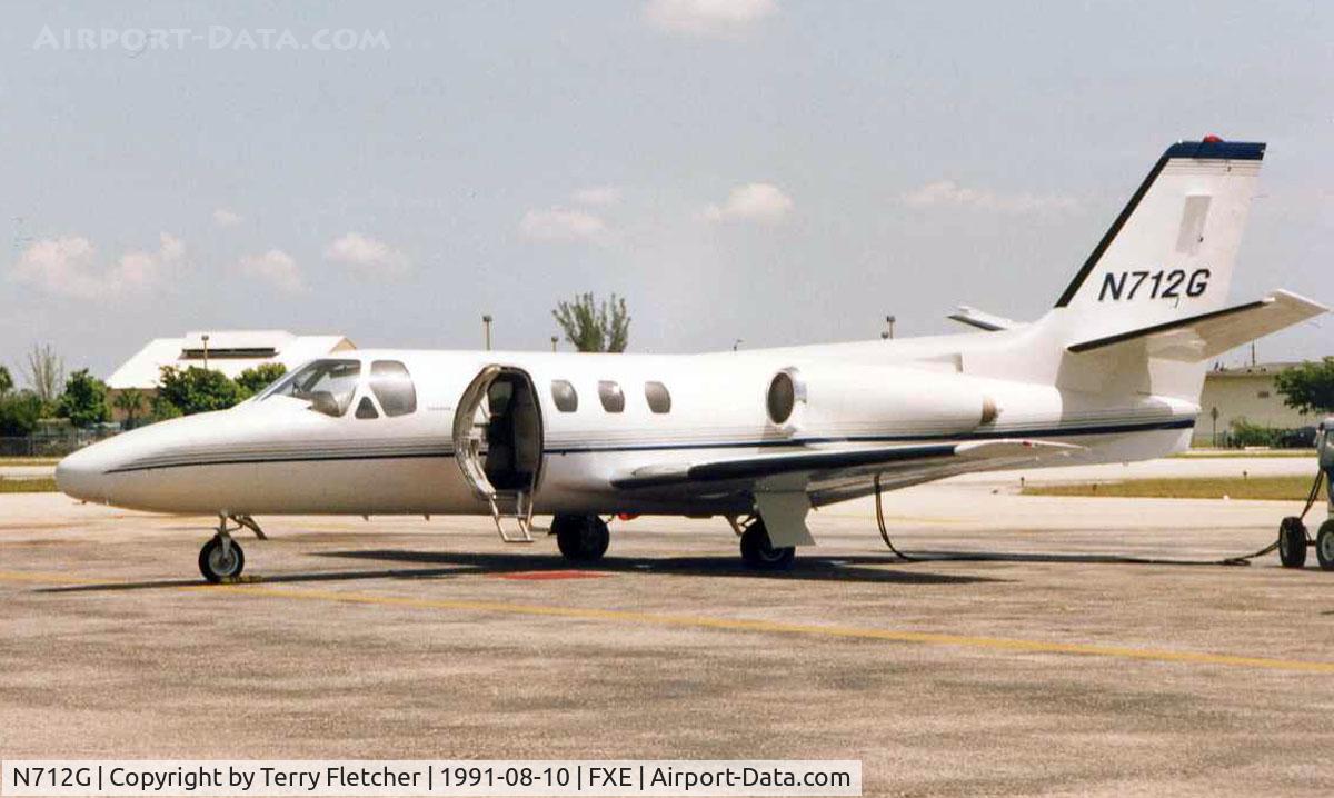 N712G, 1972 Cessna 500 Citation C/N 500-0060, Cessna 500 at Ft.Lauderdale Executive in 1991