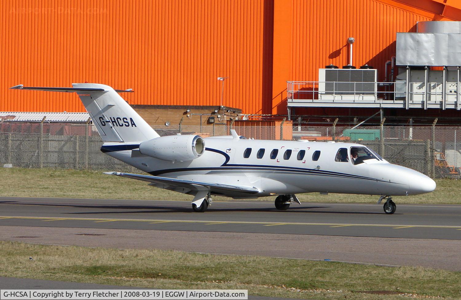 G-HCSA, 2006 Cessna 525A CitationJet CJ2+ C/N 525A-0334, Cessna 525A at Luton in March 2008