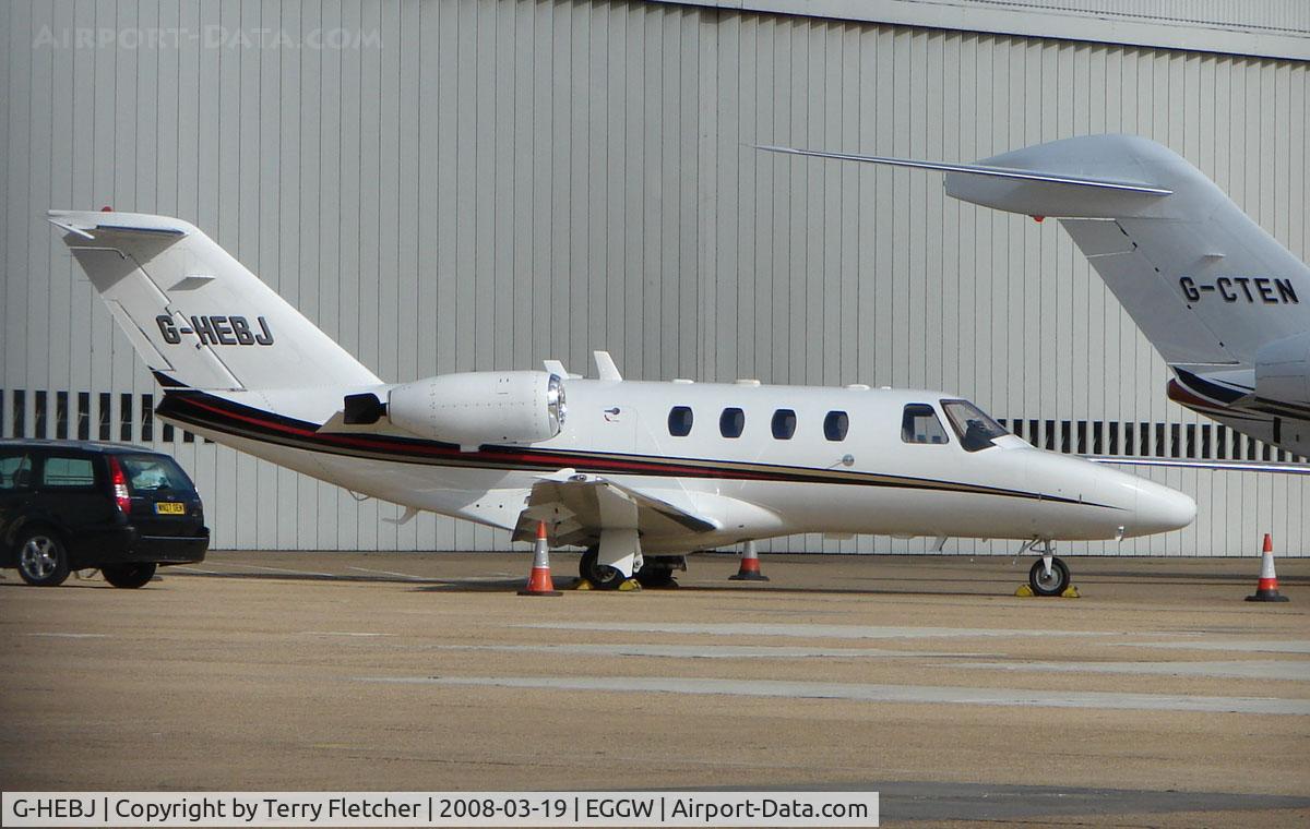 G-HEBJ, 2001 Cessna 525 CitationJet CJ1 C/N 525-0437, This Cessna 525 cn 0437 had recently arrived on the British Register ex N717NA