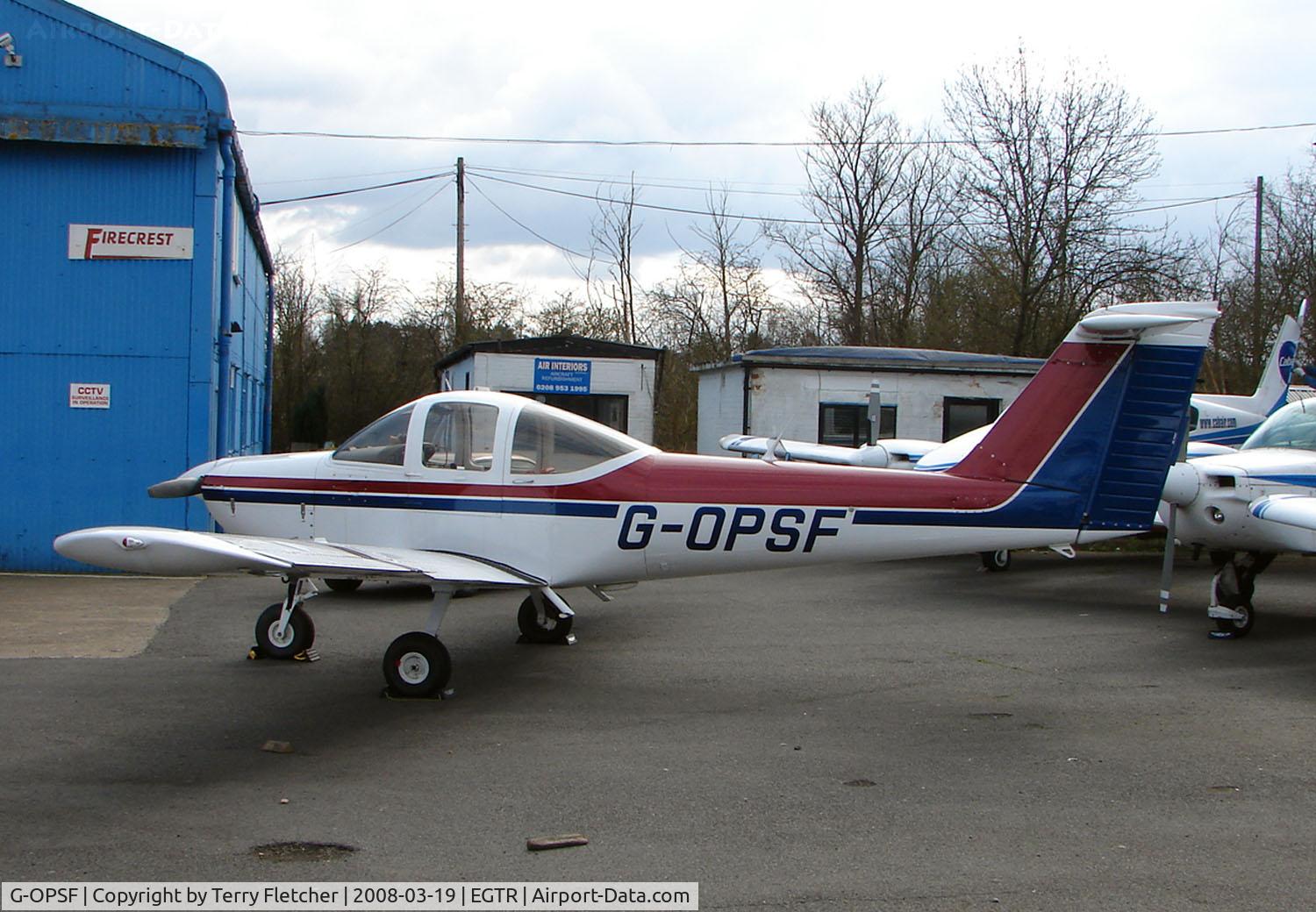 G-OPSF, 1979 Piper PA-38-112 Tomahawk Tomahawk C/N 38-79A0998, Part of the busy GA scene at Elstree Airfield in the northern suburbs of London