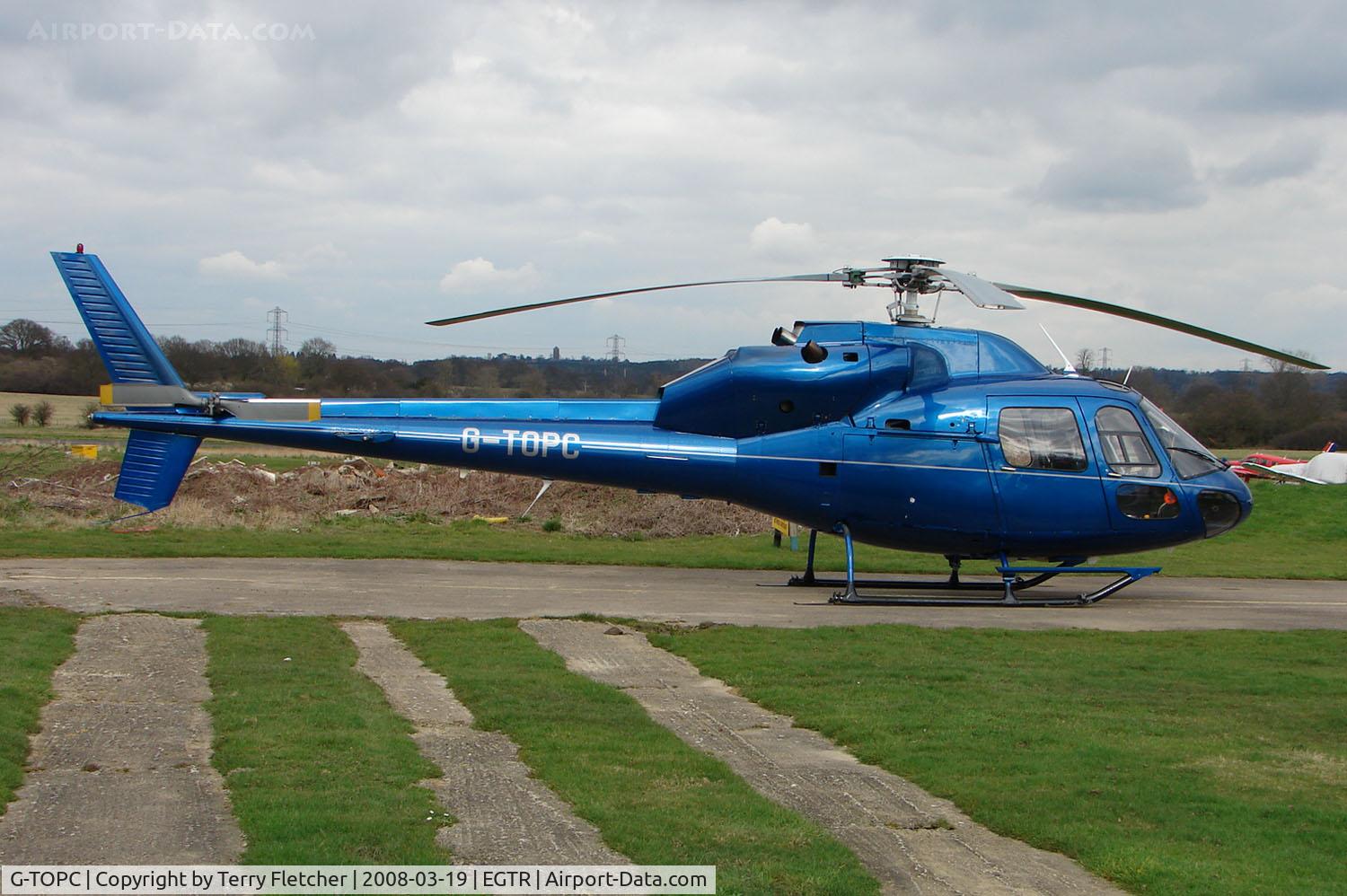 G-TOPC, 1983 Aerospatiale AS-355F-1 Ecureuil 2 C/N 5313, Part of the busy GA scene at Elstree Airfield in the northern suburbs of London