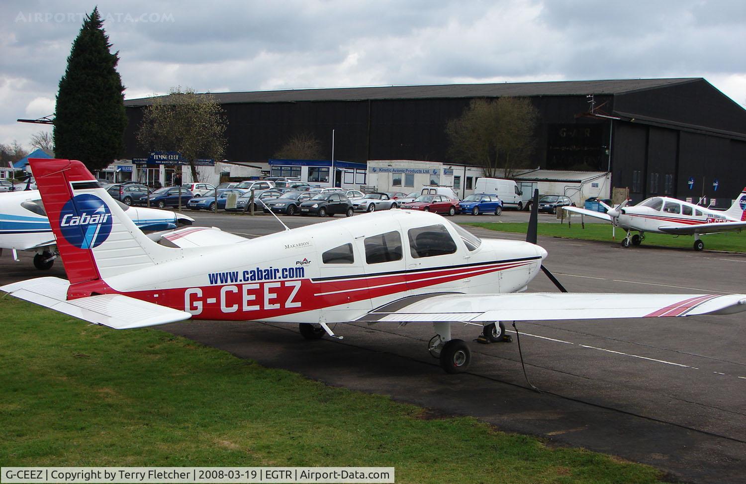 G-CEEZ, 2002 Piper PA-28-161 Warrior III C/N 2842161, Part of the busy GA scene at Elstree Airfield in the northern suburbs of London