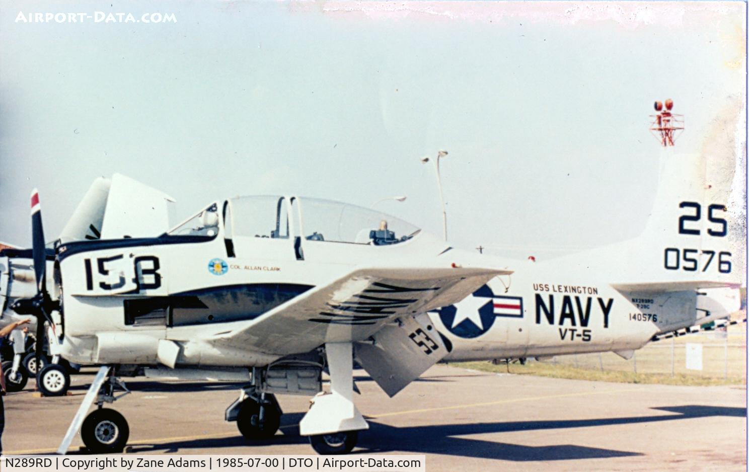 N289RD, 1956 North American T-28C Trojan C/N 226-153, T-28 at Denton? TX