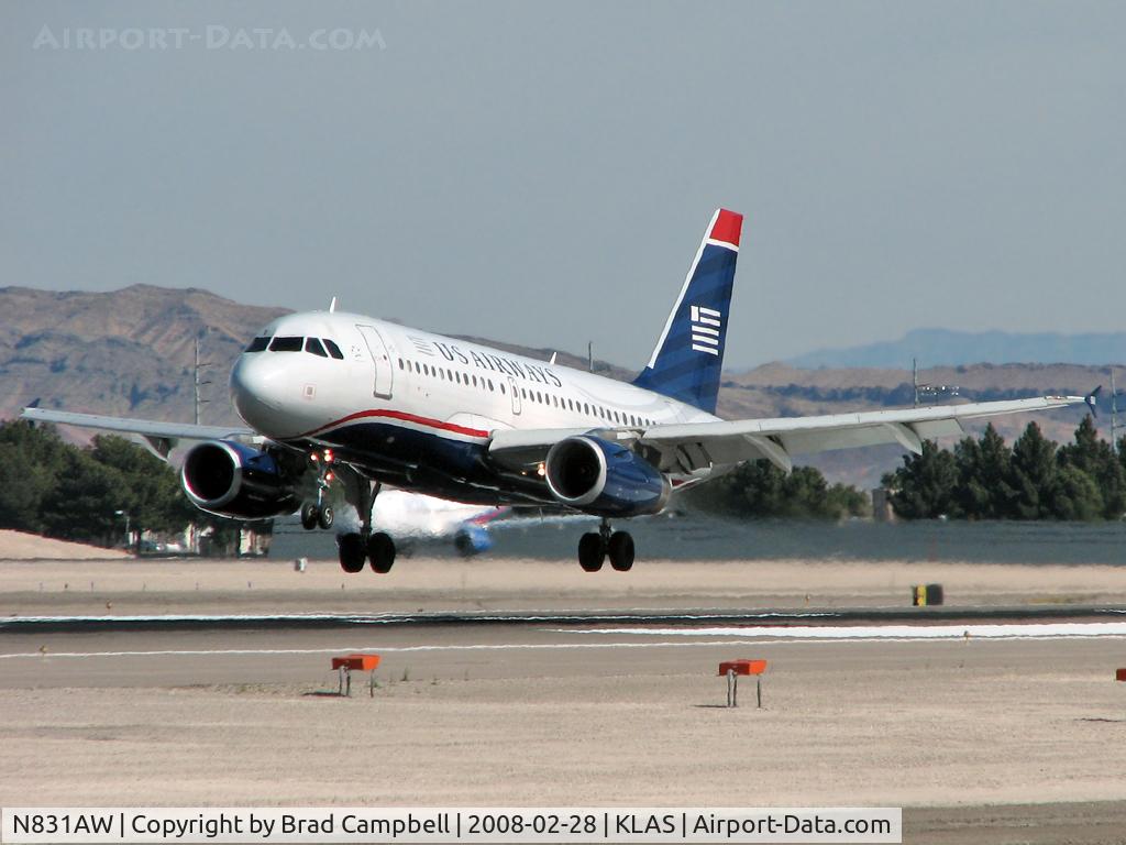 N831AW, 2001 Airbus A319-132 C/N 1576, US Airways / 2001 Airbus A319-132