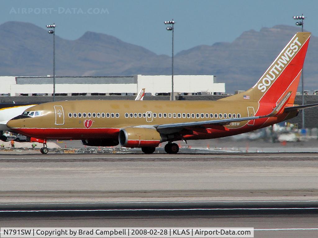 N791SW, 2000 Boeing 737-7H4 C/N 27886, Southwest Airlines / 2000 Boeing 737-7H4