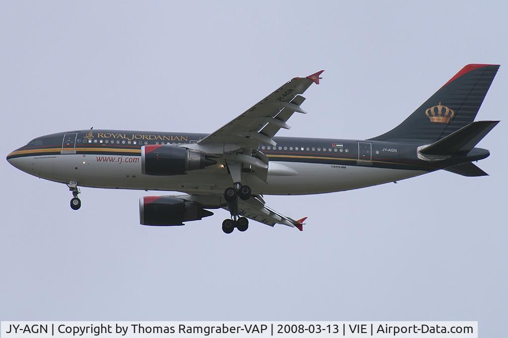 JY-AGN, 1989 Airbus A310-304 C/N 531, Royal Jordanian Airbus A310