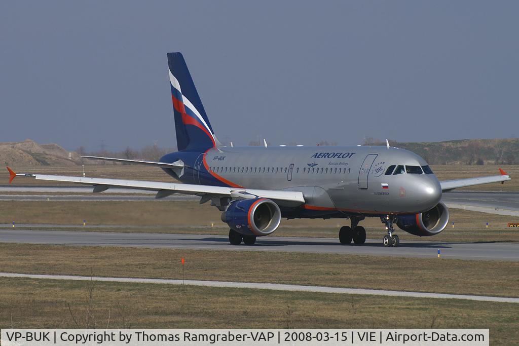 VP-BUK, 2007 Airbus A319-112 C/N 3281, Aeroflot - Russian International Airlines Airbus A319