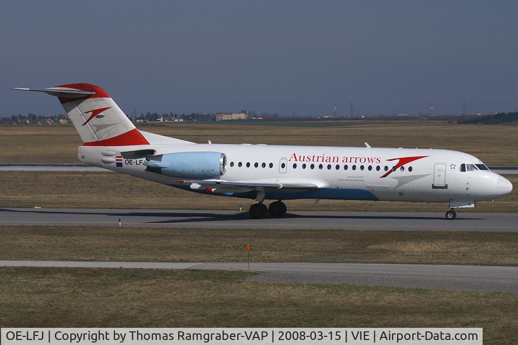 OE-LFJ, 1995 Fokker 70 (F-28-0070) C/N 11532, Austrian Arrows Fokker 70