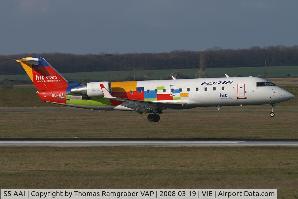 S5-AAI, 1998 Canadair CRJ-200LR (CL-600-2B19) C/N 7248, Adria Airways Canadair Regionaljet
