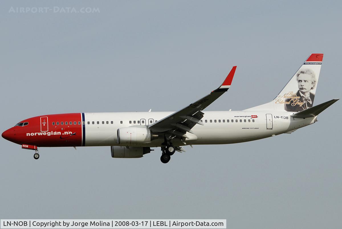 LN-NOB, 2008 Boeing 737-8FZ C/N 34954, Real Norwegian 