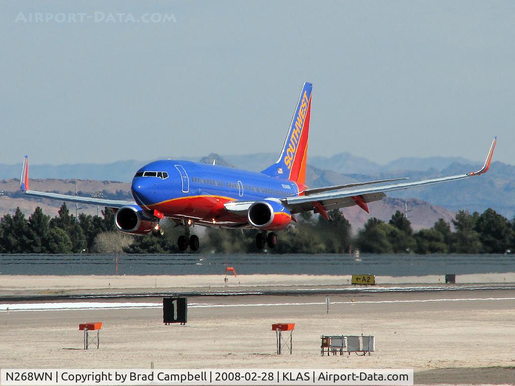 N268WN, 2007 Boeing 737-7H4 C/N 32524, Southwest Airlines / 2007 Boeing 737-7H4