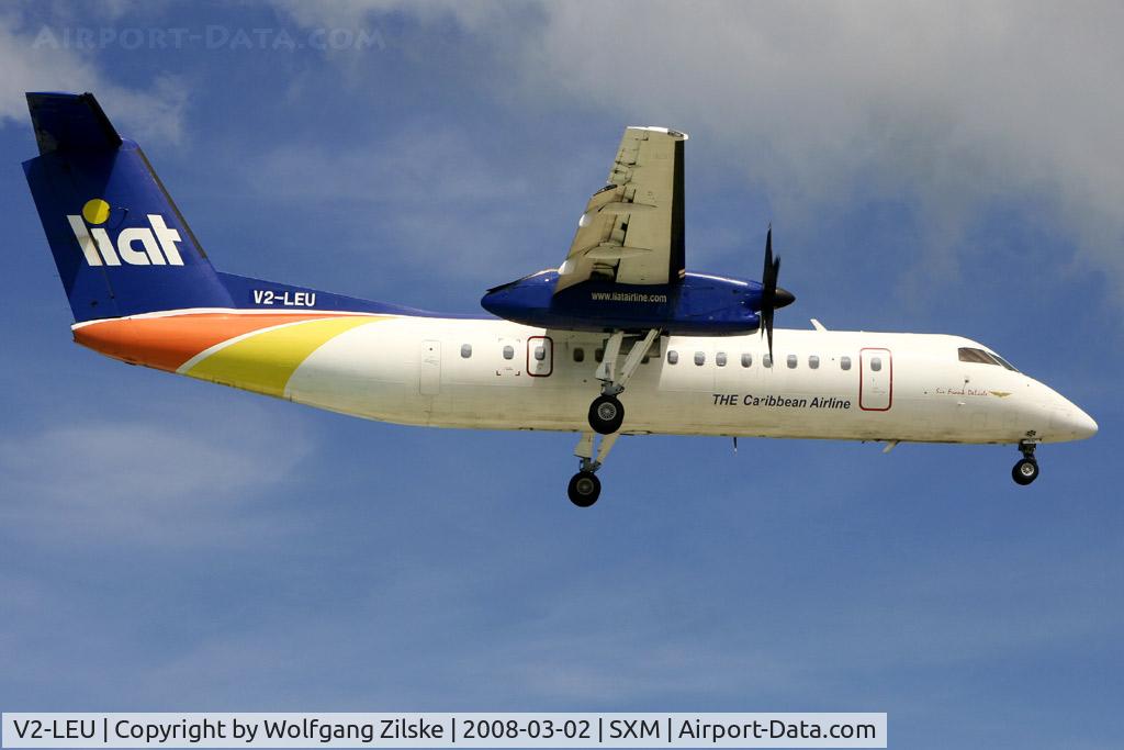 V2-LEU, 1995 De Havilland Canada DHC-8-311B Dash 8 C/N 408, visitor