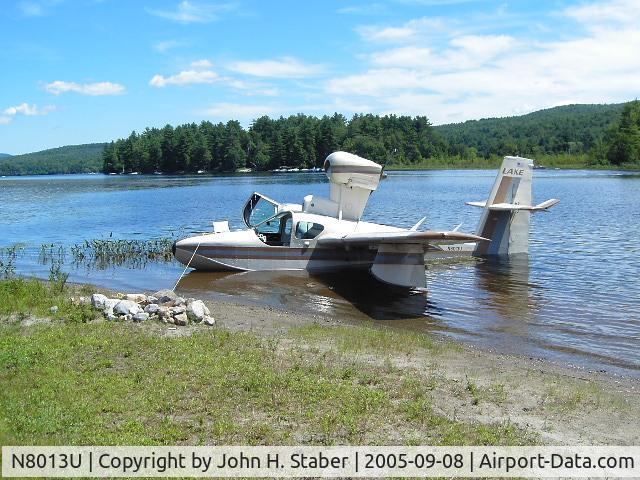 N8013U, 1981 Lake LA-4-200 Buccaneer C/N 1073, Brant Lake NY