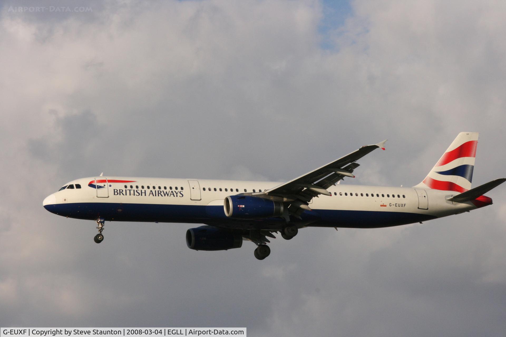 G-EUXF, 2004 Airbus A321-231 C/N 2324, Taken at Heathrow Airport March 2008