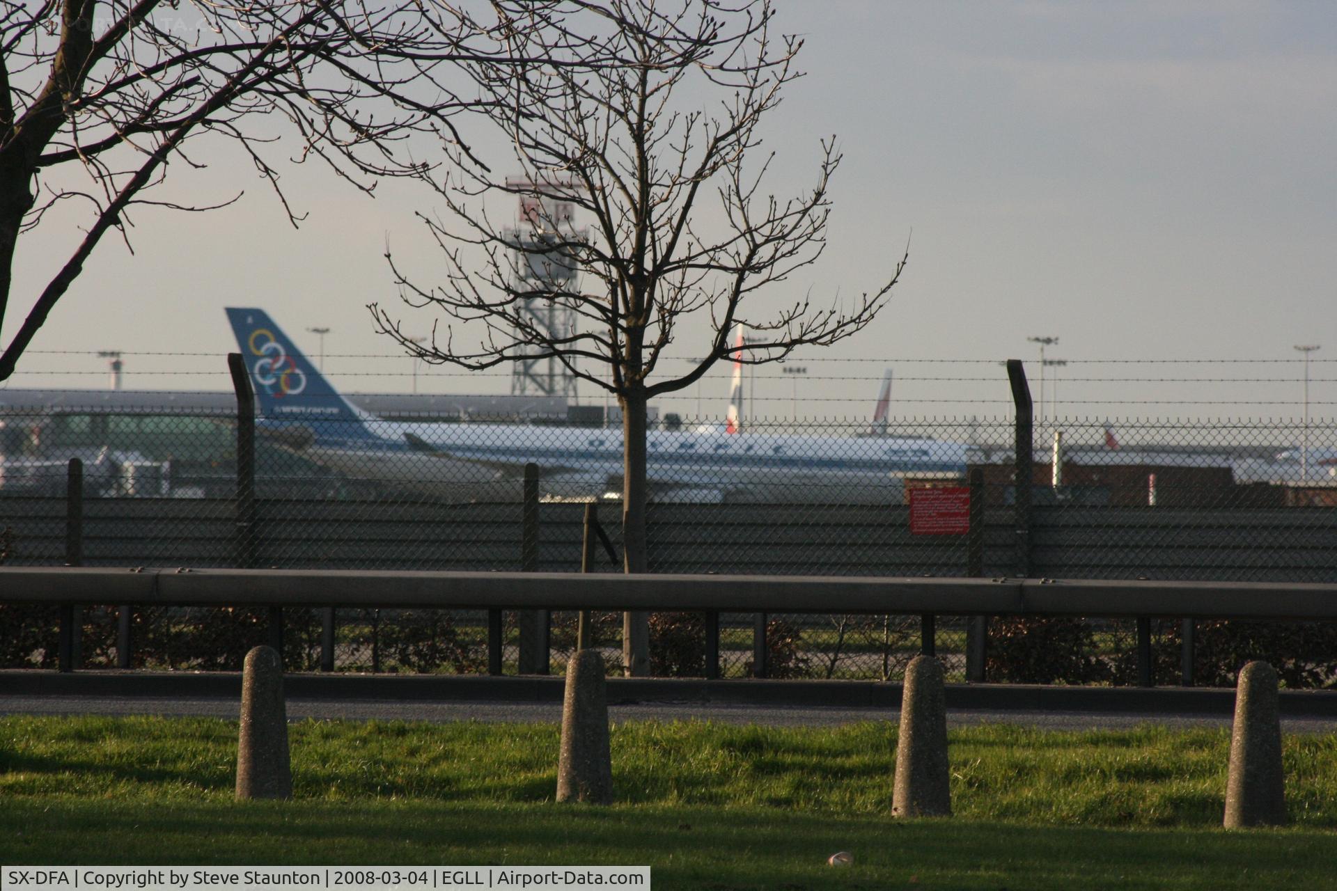 SX-DFA, 1999 Airbus A340-313 C/N 235, Taken at Heathrow Airport March 2008