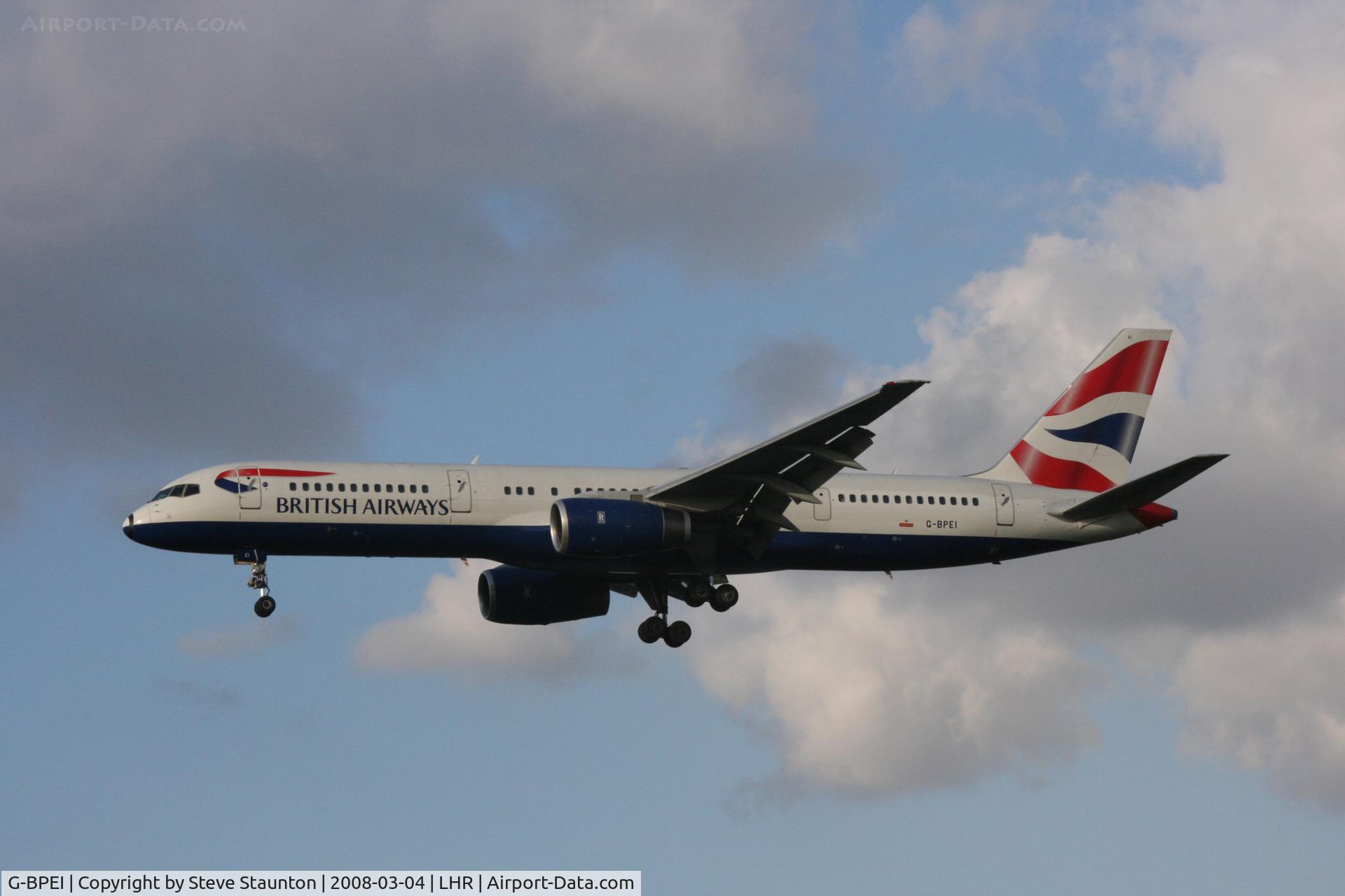 G-BPEI, 1994 Boeing 757-236 C/N 25806, Taken at Heathrow Airport March 2008