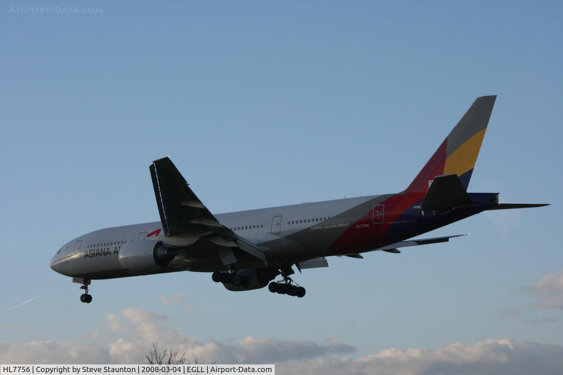 HL7756, Boeing 777-28E/ER C/N 30860/659, Taken at Heathrow Airport March 2008
